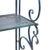 Safavieh Tyrique 4 Tier Shelf Unit XII23 Mossy Blue Iron PAT5033C