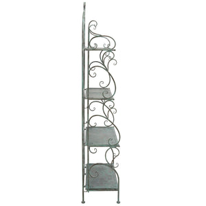 Safavieh Tyrique 4 Tier Shelf Unit XII23 Antique Green Iron PAT5033D