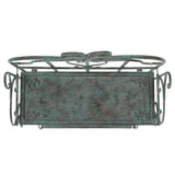 Safavieh Tyrique 4 Tier Shelf Unit XII23 Antique Green Iron PAT5033D