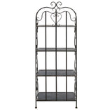 Safavieh Tyrique 4 Tier Shelf Unit XII23 Anitique Black Iron PAT5033E