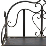 Safavieh Tyrique 4 Tier Shelf Unit XII23 Anitique Black Iron PAT5033E