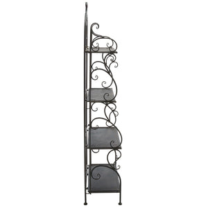 Safavieh Tyrique 4 Tier Shelf Unit XII23 Anitique Black Iron PAT5033E