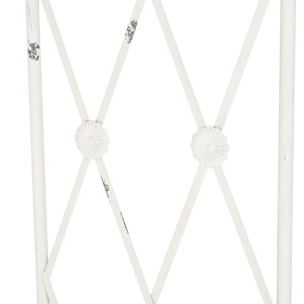 Safavieh ATTICUS Archway - Elegant Iron Garden Entrance with Classic Latticework for Climbing Plants & Vines Antique White PAT5035A