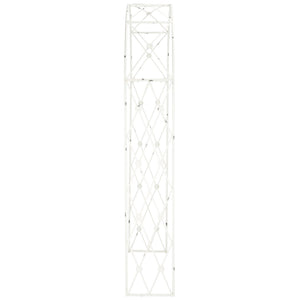 Safavieh ATTICUS Archway - Elegant Iron Garden Entrance with Classic Latticework for Climbing Plants & Vines Antique White PAT5035A