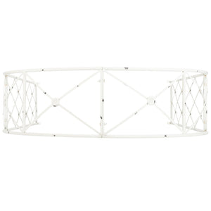 Safavieh ATTICUS Archway - Elegant Iron Garden Entrance with Classic Latticework for Climbing Plants & Vines Antique White PAT5035A