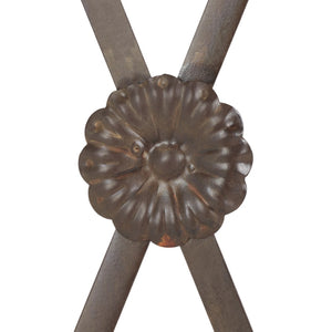 Safavieh ATTICUS Archway - Elegant Iron Garden Entrance with Classic Latticework for Climbing Plants & Vines Rustic Brown PAT5035B