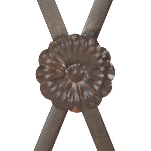 Safavieh ATTICUS Archway - Elegant Iron Garden Entrance with Classic Latticework for Climbing Plants & Vines Rustic Brown PAT5035B