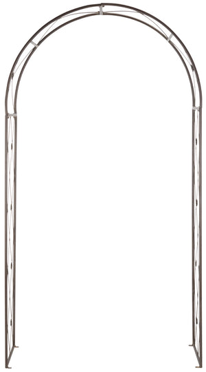 Safavieh ATTICUS Archway - Elegant Iron Garden Entrance with Classic Latticework for Climbing Plants & Vines Rustic Brown PAT5035B