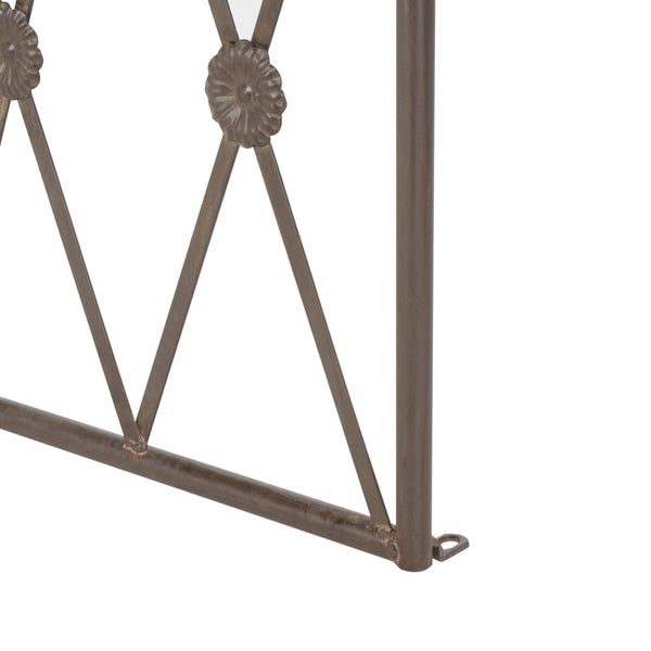 Safavieh ATTICUS Archway - Elegant Iron Garden Entrance with Classic Latticework for Climbing Plants & Vines Rustic Brown PAT5035B