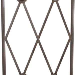 Safavieh ATTICUS Archway - Elegant Iron Garden Entrance with Classic Latticework for Climbing Plants & Vines Rustic Brown PAT5035B