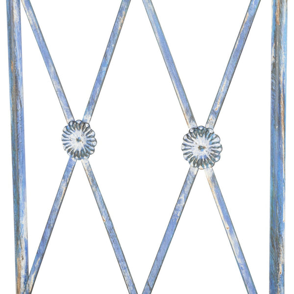 Safavieh ATTICUS Archway - Elegant Iron Garden Entrance with Classic Latticework for Climbing Plants & Vines Mossy Blue / - PAT5035C