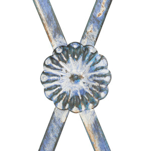 Safavieh ATTICUS Archway - Elegant Iron Garden Entrance with Classic Latticework for Climbing Plants & Vines Mossy Blue / - PAT5035C