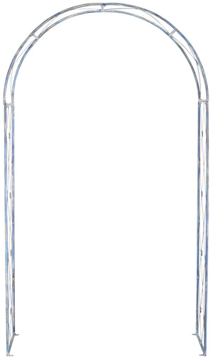 Safavieh ATTICUS Archway - Elegant Iron Garden Entrance with Classic Latticework for Climbing Plants & Vines Mossy Blue / - PAT5035C
