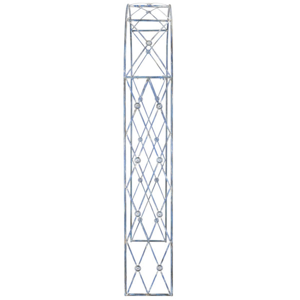 Safavieh ATTICUS Archway - Elegant Iron Garden Entrance with Classic Latticework for Climbing Plants & Vines Mossy Blue / - PAT5035C