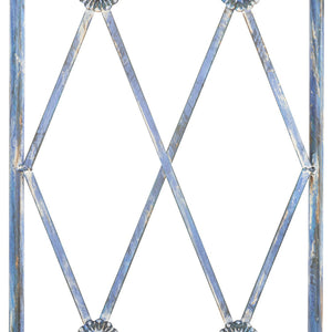 Safavieh ATTICUS Archway - Elegant Iron Garden Entrance with Classic Latticework for Climbing Plants & Vines Mossy Blue / - PAT5035C