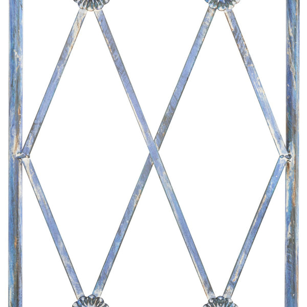 Safavieh ATTICUS Archway - Elegant Iron Garden Entrance with Classic Latticework for Climbing Plants & Vines Mossy Blue / - PAT5035C
