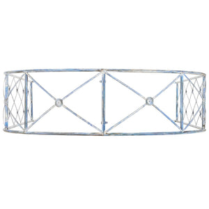 Safavieh ATTICUS Archway - Elegant Iron Garden Entrance with Classic Latticework for Climbing Plants & Vines Mossy Blue / - PAT5035C