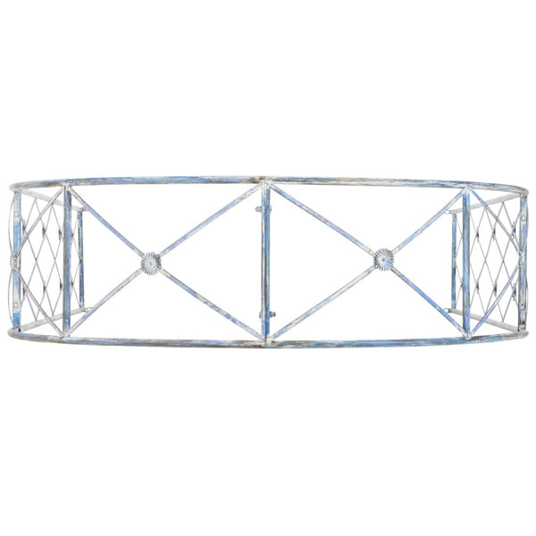 Safavieh ATTICUS Archway - Elegant Iron Garden Entrance with Classic Latticework for Climbing Plants & Vines Mossy Blue / - PAT5035C