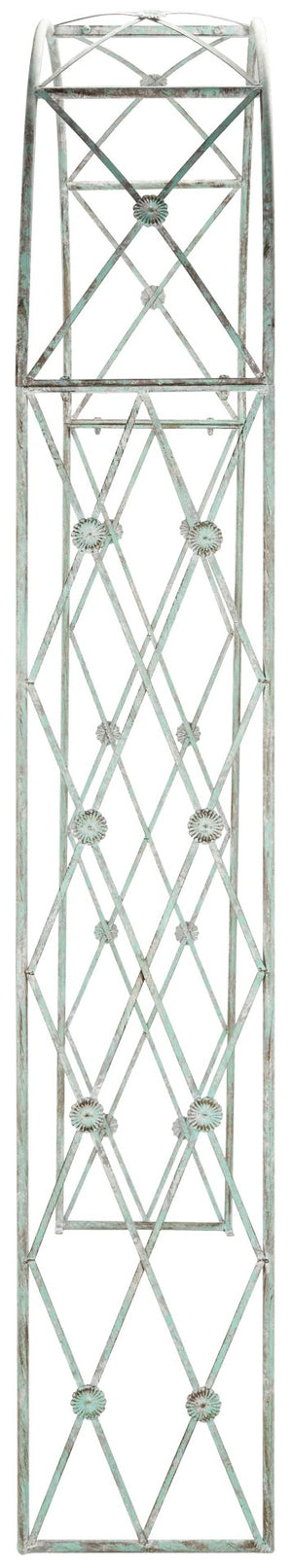 Safavieh ATTICUS Archway - Elegant Iron Garden Entrance with Classic Latticework for Climbing Plants & Vines Antique Dark Green / - PAT5035D
