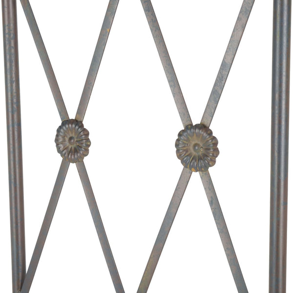 Safavieh ATTICUS Archway - Elegant Iron Garden Entrance with Classic Latticework for Climbing Plants & Vines Black Rust / - PAT5035E