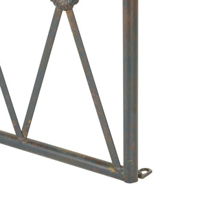 Safavieh ATTICUS Archway - Elegant Iron Garden Entrance with Classic Latticework for Climbing Plants & Vines Black Rust / - PAT5035E