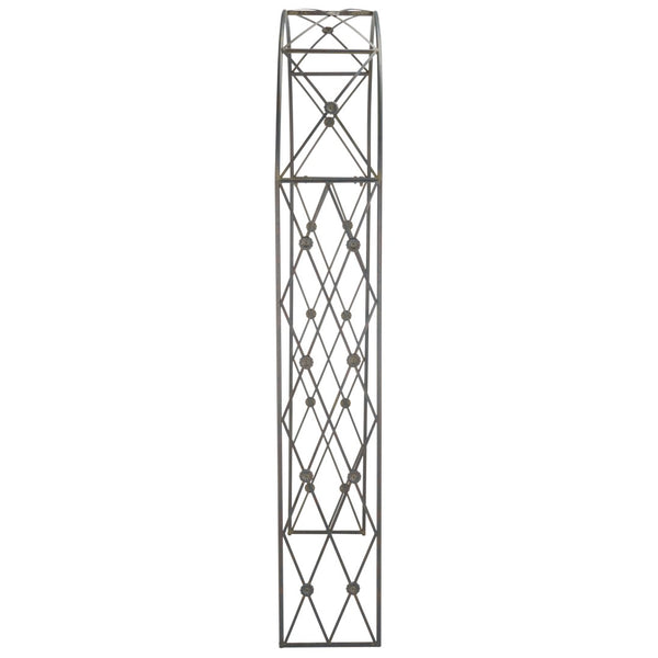 Safavieh ATTICUS Archway - Elegant Iron Garden Entrance with Classic Latticework for Climbing Plants & Vines Black Rust / - PAT5035E