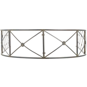 Safavieh ATTICUS Archway - Elegant Iron Garden Entrance with Classic Latticework for Climbing Plants & Vines Black Rust / - PAT5035E