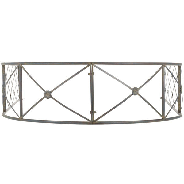 Safavieh ATTICUS Archway - Elegant Iron Garden Entrance with Classic Latticework for Climbing Plants & Vines Black Rust / - PAT5035E