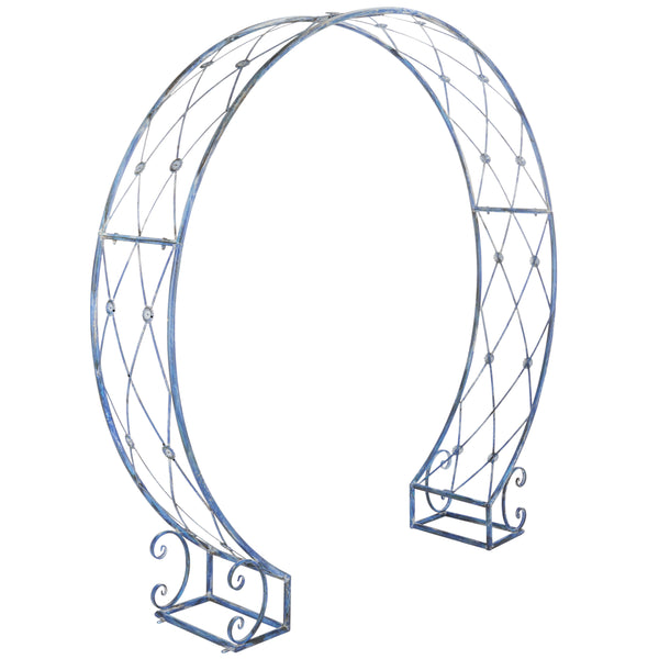 Safavieh Mizell Moon Gateway XII23 Mossy Blue Iron PAT5036C