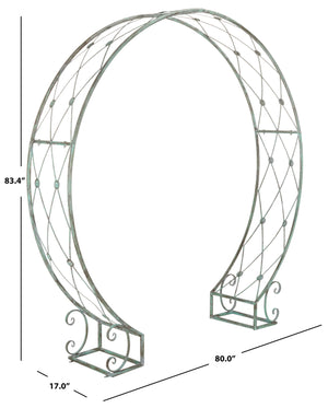 Safavieh Mizell Moon Gateway XII23 Antique Green Iron PAT5036D