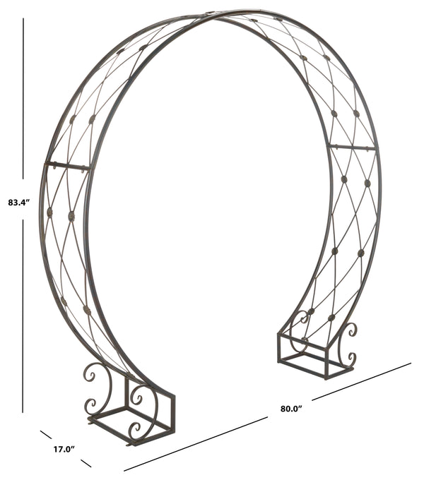 Safavieh Mizell Moon Gateway XII23 Anitique Black Iron PAT5036E