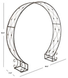 Safavieh Mizell Moon Gateway XII23 Anitique Black Iron PAT5036E