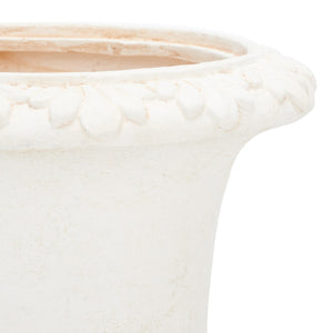 Safavieh PAUL Planter - Elegant Urn-Style Design for Indoor & Outdoor Spaces, Perfect for Large Floral Arrangements Off White PAT5037A