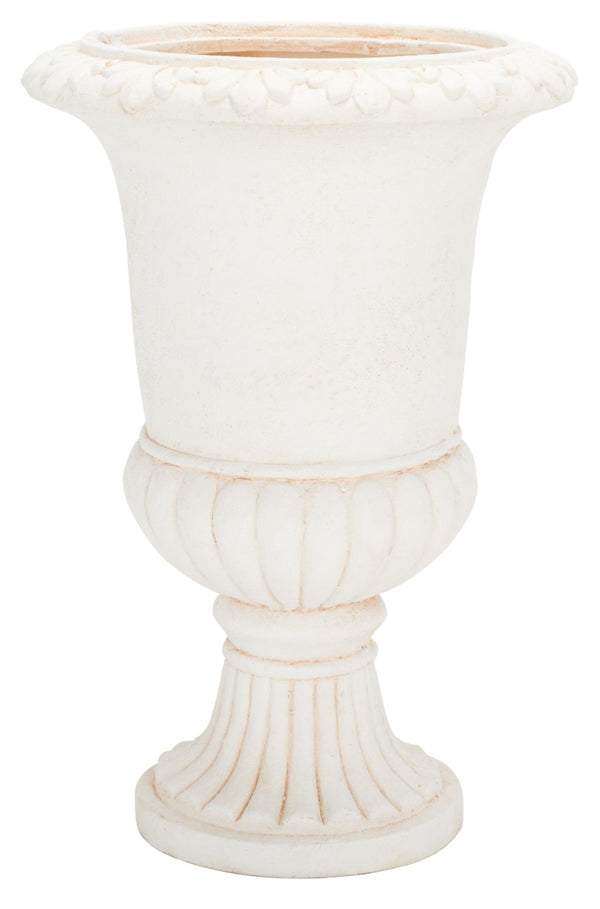 Safavieh PAUL Planter - Elegant Urn-Style Design for Indoor & Outdoor Spaces, Perfect for Large Floral Arrangements Off White PAT5037A