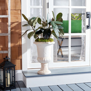Safavieh PAUL Planter - Elegant Urn-Style Design for Indoor & Outdoor Spaces, Perfect for Large Floral Arrangements Off White PAT5037A