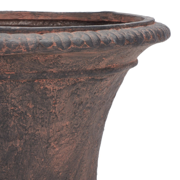 Safavieh PAVEN Planter – Timeless Elegance with Classic Urn Design for Stunning Indoor and Outdoor Spaces Brown PAT5038B