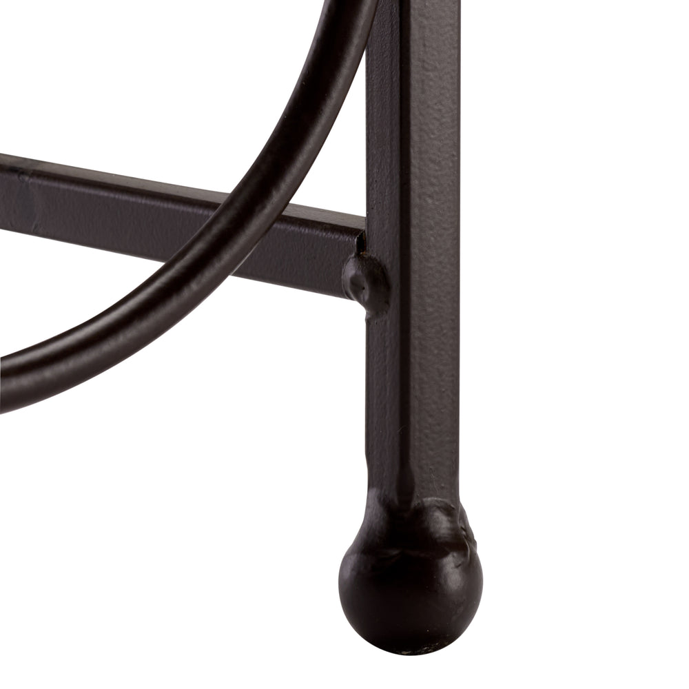 Safavieh Floyd Metal Wine Bottle Holder - Rustic Outdoor Decor For Garden, Patio, Or Lawn Elegance Brown 100% Iron Pat5041b