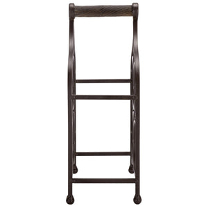 Safavieh FLOYD 4 Wine Bottle Holder - Modern Industrial Design, Stylish Storage for Wine Bottles & Decor Brown PAT5041B