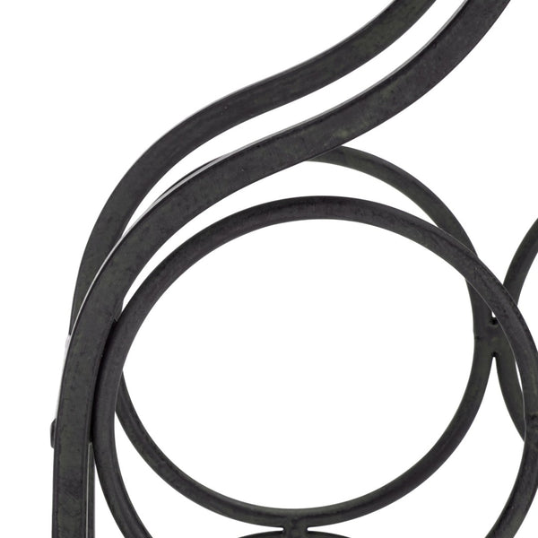Safavieh FLOYD 4 Wine Bottle Holder - Modern Industrial Design, Stylish Storage for Wine Bottles & Decor Black PAT5041E