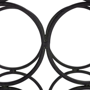 Safavieh FLOYD 4 Wine Bottle Holder - Modern Industrial Design, Stylish Storage for Wine Bottles & Decor Black PAT5041E