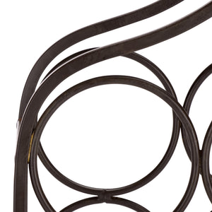 Safavieh Floyd Elegant Wine Bottle Holder - Durable Metal Design For Sophisticated Outdoor Spaces And Decor Brown 100% Iron Pat5042b