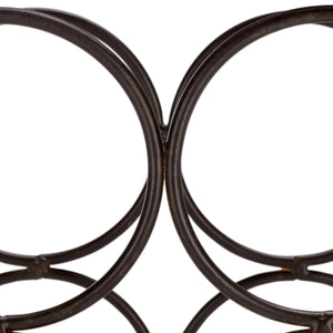 Safavieh Floyd Elegant Wine Bottle Holder - Durable Metal Design For Sophisticated Outdoor Spaces And Decor Brown 100% Iron Pat5042b