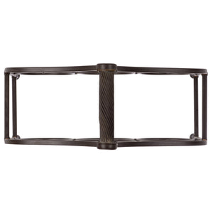 Safavieh Floyd Elegant Wine Bottle Holder - Durable Metal Design For Sophisticated Outdoor Spaces And Decor Brown 100% Iron Pat5042b