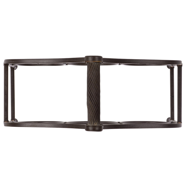 Safavieh Floyd Elegant Wine Bottle Holder - Durable Metal Design For Sophisticated Outdoor Spaces And Decor Brown 100% Iron Pat5042b