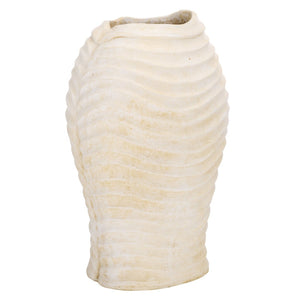 Safavieh DAMIAN Planter Pot - Modern Durable Outdoor Accent for Patios and Gardens, Weather-Resistant Design Off White PAT5043A