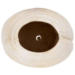Safavieh DAMIAN Planter Pot - Modern Durable Outdoor Accent for Patios and Gardens, Weather-Resistant Design Off White PAT5043A