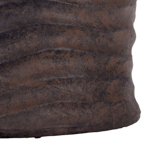 Safavieh DAMIAN Planter Pot - Modern Durable Outdoor Accent for Patios and Gardens, Weather-Resistant Design Brown PAT5043B