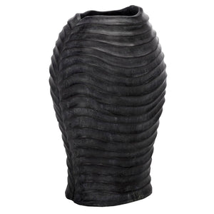 Safavieh DAMIAN Planter Pot - Modern Durable Outdoor Accent for Patios and Gardens, Weather-Resistant Design Black PAT5043E