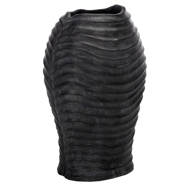 Safavieh DAMIAN Planter Pot - Modern Durable Outdoor Accent for Patios and Gardens, Weather-Resistant Design Black PAT5043E