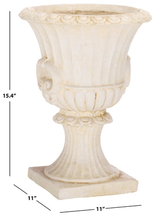 Safavieh Arden Planter Plot - Durable Magnesium Oxide Design For Chic Outdoor Elegance And Style Upgrade Off White Magnesium Oxide Pat5044a